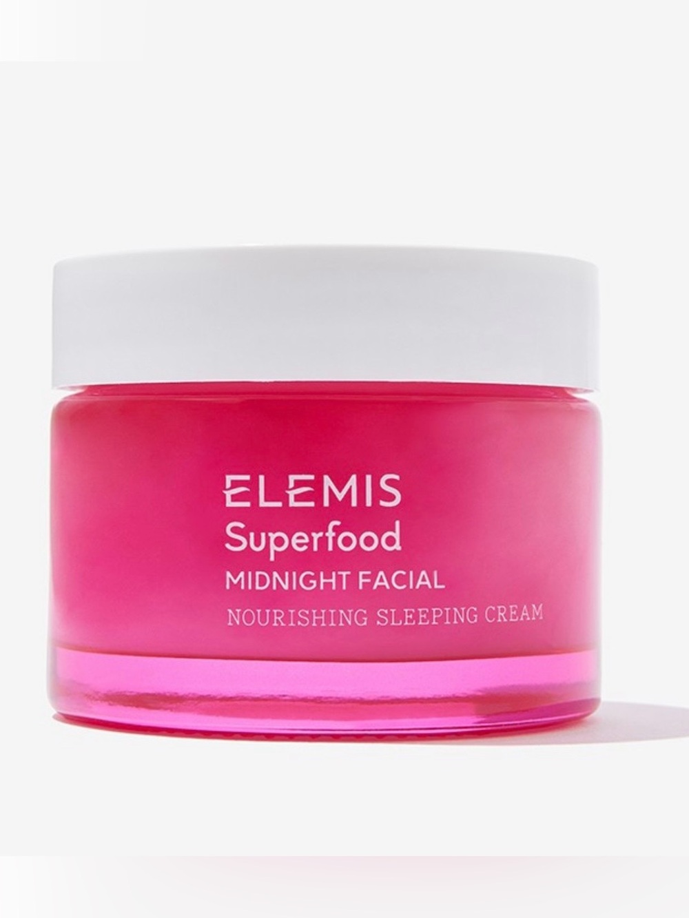 ELEMIS Superfood Midnight Facial Nourishing Cream - Hot Pink Jar with White Lid